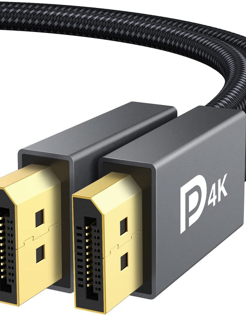 Load image into Gallery viewer, VESA Certified Displayport Cable,  1.2 DP Cable 6.6Ft/2M, [4K@60Hz, 2K@165Hz, 2K@144Hz], Gold-Plated Braided High Speed Display Port Cable 144Z, for Gaming Monitor, Graphics Card, TV, PC, Laptop

