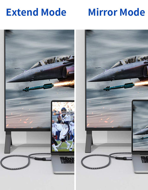 Load image into Gallery viewer, Displayport to HDMI Cable 10FT,  DP to HDMI Male to Male Video Cable FHD Nylon Braided DP to HDTV Unidirectional Cord for Dell, Monitor, Projector, Desktop, AMD, NVIDIA, Lenovo, Hp,Thinkpad-Grey

