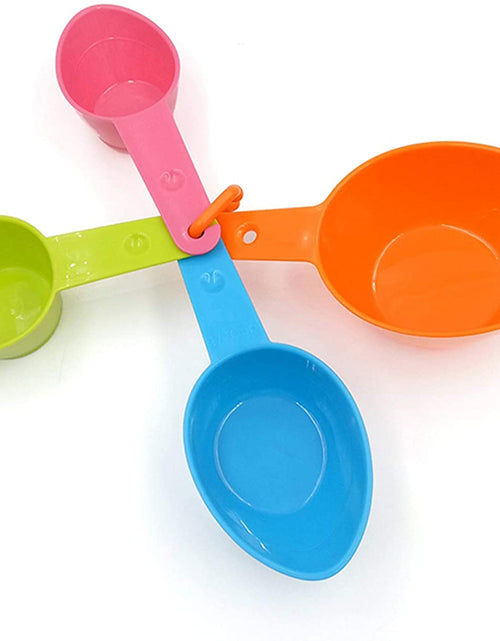 Load image into Gallery viewer, Dog Food Scoop Set of 4 - Plastic Measuring Cups for Dog, Cat and Bird Food (Random Color)
