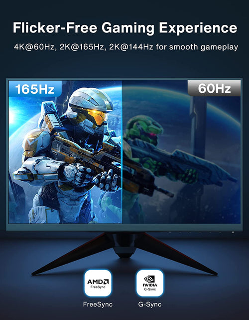 Load image into Gallery viewer, VESA Certified Displayport Cable,  1.2 DP Cable 6.6Ft/2M, [4K@60Hz, 2K@165Hz, 2K@144Hz], Gold-Plated Braided High Speed Display Port Cable 144Z, for Gaming Monitor, Graphics Card, TV, PC, Laptop

