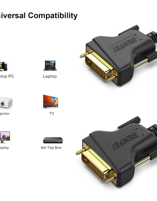 Load image into Gallery viewer, DVI to DVI Cable,  DVI-D to DVI-D Dual Link 6 Feet Cable
